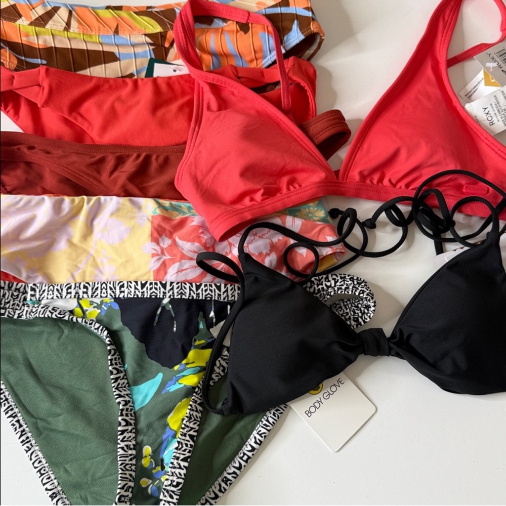 Swimsuit Sale Assortment Of 7 Swim Tops And/Or Swim Bottoms Size Xs